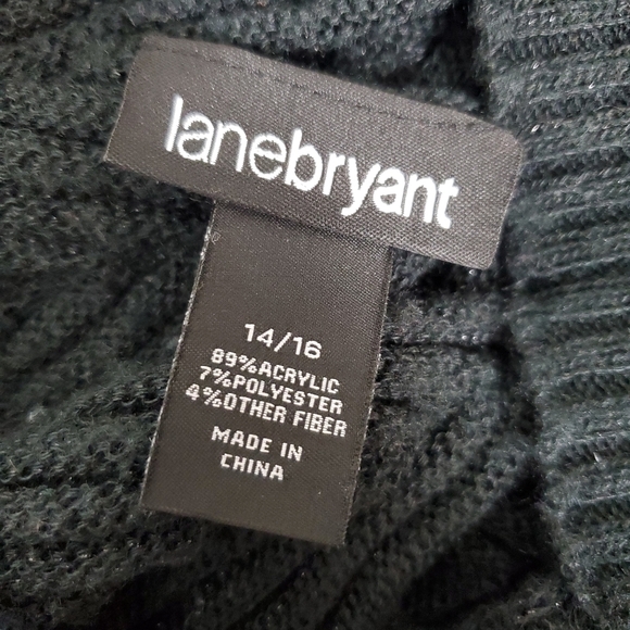 Lane Bryant Black Metallic Thread Short Sleeve Sparkly Sweater Size 14/16 - Picture 9 of 14